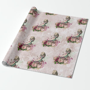 Papier Cadeau Alice au pays des merveilles Tea Party Bourgogne e