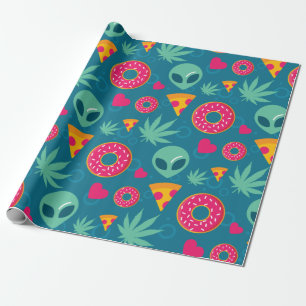 Papier Cadeau Alien chanvre joyeux