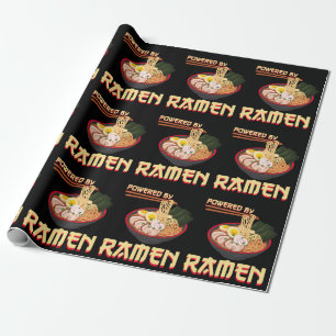 Papier Cadeau Alimenté Par Ramen Japonais Anime Noodles