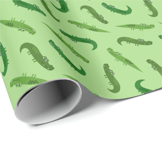 Papier Cadeau Alligator (Coin rond)