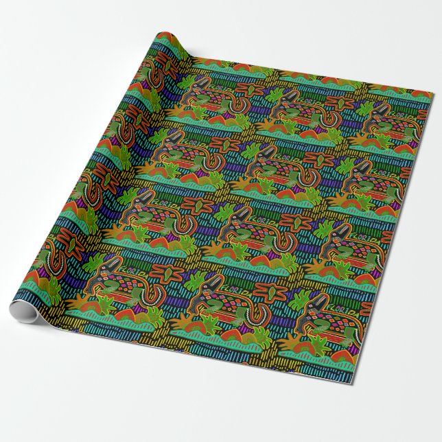 Papier Cadeau Alligator de Floride - Critère d'ouragan (Déroulé)