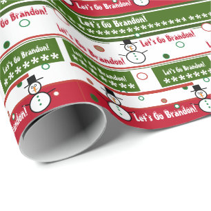 Papier Cadeau Allons à Brandon Noël