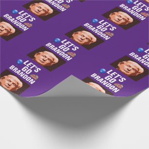 PAPIER CADEAU ALLONS À BRANDON TRUMP ANNIVERSAIRE