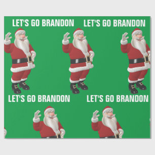 Papier Cadeau ALLONS BRANDON CHRISTMAS PÈRE NOËL Wrapping Pape