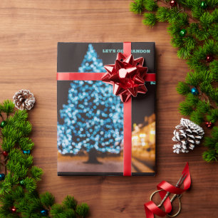 PAPIER CADEAU ALLONS BRANDON CHRISTMAS TREE WRAPPING PAPIER