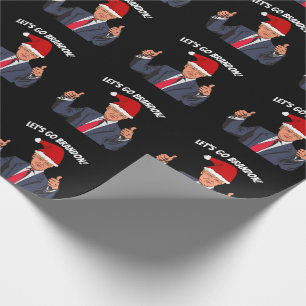 PAPIER CADEAU ALLONS BRANDON TRUMP JOURNAL DE NOËL