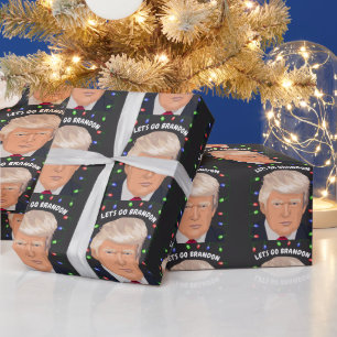 Papier Cadeau ALLONS-Y BRANDON TRUMP LIVRE DE Noël
