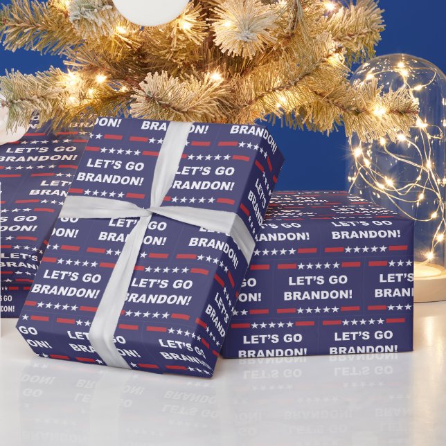 Papier Cadeau Allons-y Brandon Wrapping Paper. (Vacances)