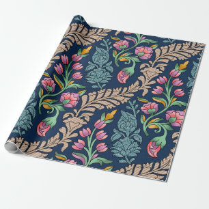 Papier Cadeau Allover traditionnel moghole Designs, motif, flore