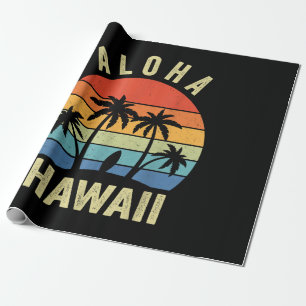 Papier Cadeau Aloha Hawaii Hawaii Island Shirt Palm Beach Surf