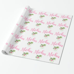 Papier Cadeau Aloha Plages Style Hawaïen Summera
