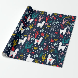 Papier Cadeau Alpaga mignon