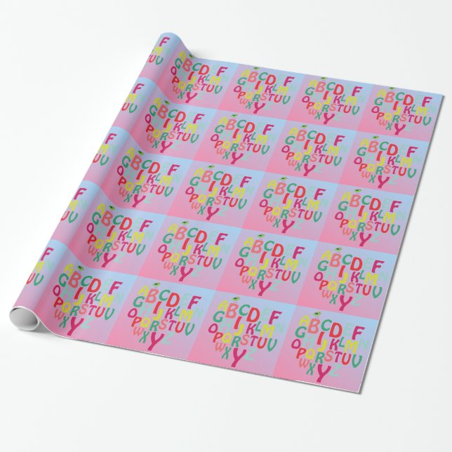 Papier Cadeau Alphabet (Déroulé)