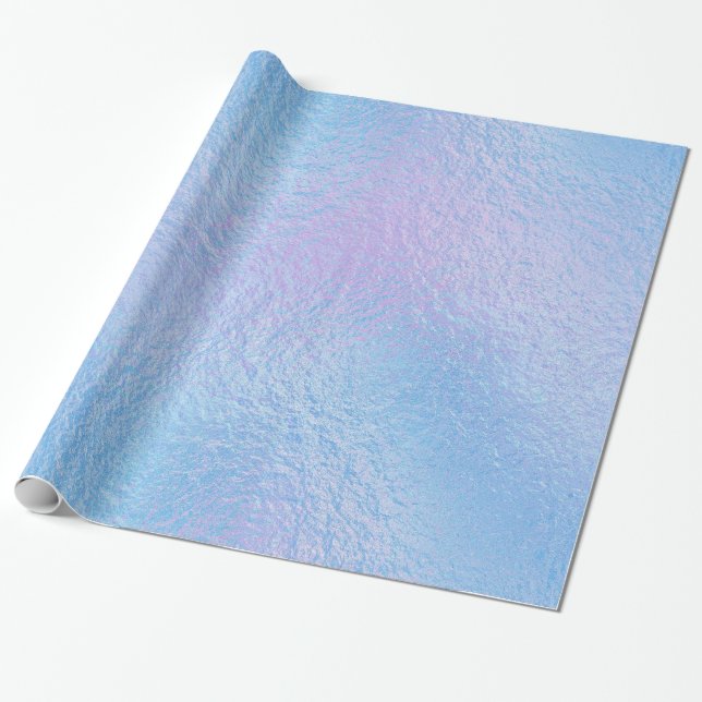 Papier Cadeau Aluminium 3 iridescents de Faux - toutes les (Déroulé)