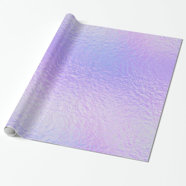 Papier Cadeau Aluminium 5 iridescents de Faux - toutes les (Déroulé)