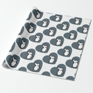 PAPIER CADEAU AMANTS DE LAPIN