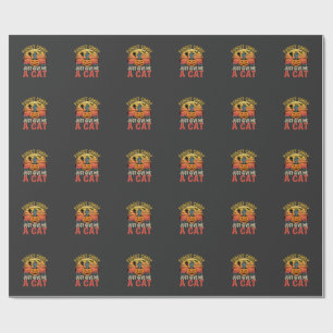 Papier Cadeau Amateur de chat Halloween oublier bonbons Graphiqu