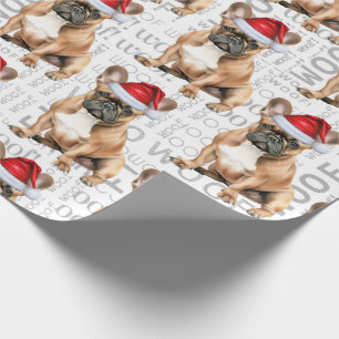 Papier Cadeau Amateur de chiens drôle Bouledogue français dans u