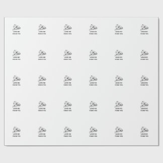 Papier Cadeau Amateur de Pizza Drôle
