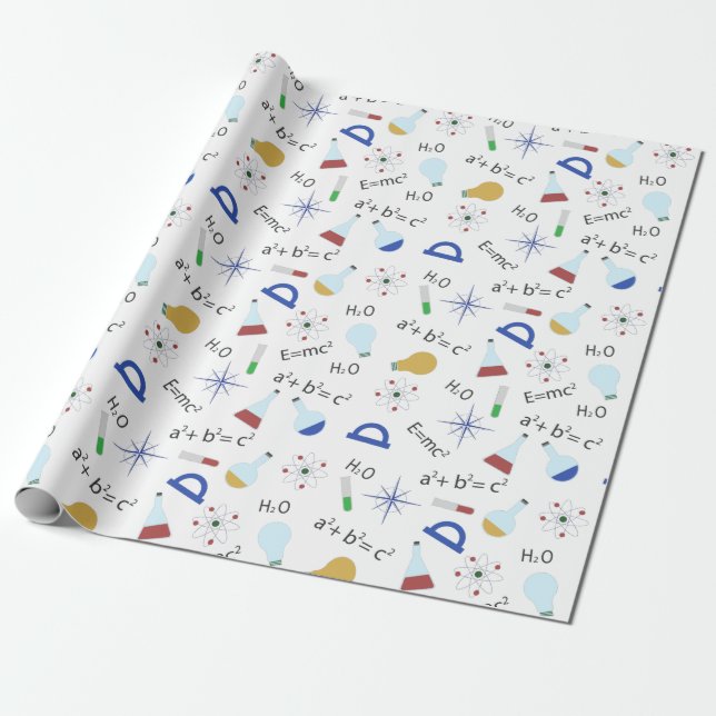 Papier Cadeau Amateur de science (Déroulé)