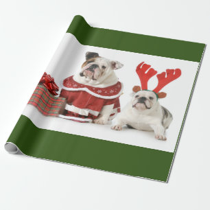 Papier Cadeau AMATEURS D'ANIMAUX DE NOËL Papier D'Enveloppement
