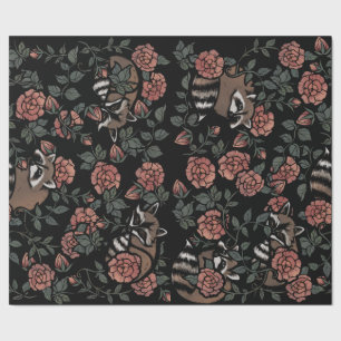 Papier Cadeau Amateurs de raccoon mignon raccoons art une person