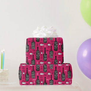 Papier Cadeau Amateurs de vin Wrapper Papier