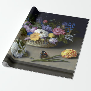 Papier Cadeau Ambrosius Bosschaert de fleur toujours la vie plus