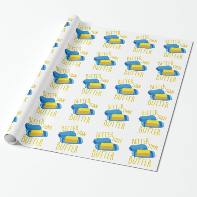 Papier Cadeau Améliorez que beurrent (Déroulé)