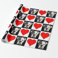 American Bulldog et Motif de coeur cadeau Amoureux