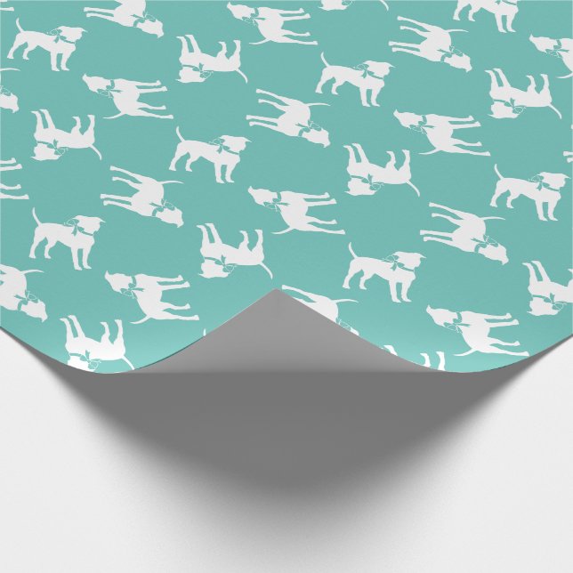 Papier Cadeau American Staffordshire Pit taureau Chien Chien Chi (Coin)