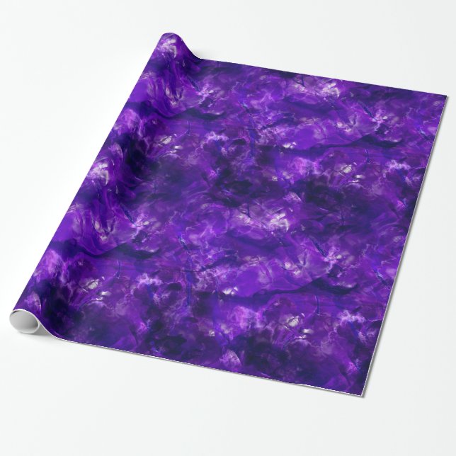 Papier Cadeau Améthyste crue (Déroulé)