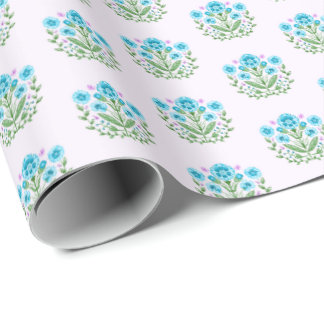 Papier Cadeau Amherst Floral Print on Lavender
