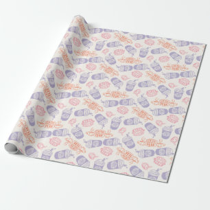 Papier Cadeau AMIS™   Pastel Central Perk Motif