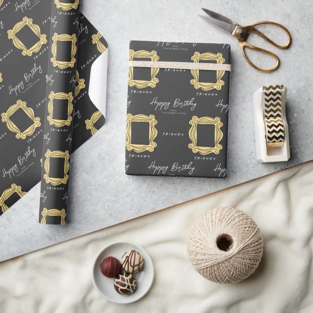 Papier Cadeau AMIS™ | Peephole Frame Joyeux anniversaire (Artisanat)