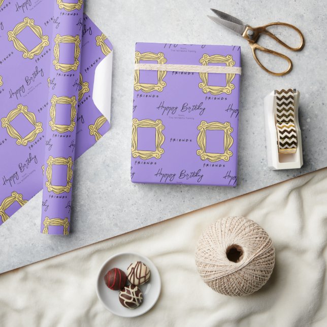 Papier Cadeau AMIS™ | Peephole Frame Joyeux anniversaire (Artisanat)