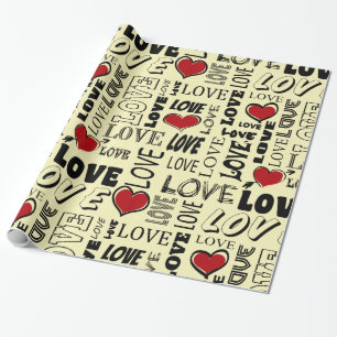Papier Cadeau Amour