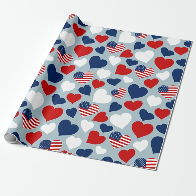 Papier Cadeau Amour américain (Déroulé)