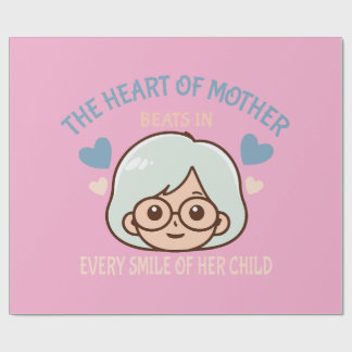 Papier Cadeau amour de mère sincère - jour de la mère