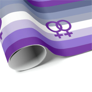 Papier Cadeau Amour Lesbien Butch Fierté WLW