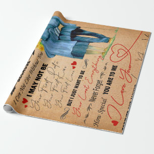 Papier Cadeau Amour Mari Lettre À Mon Mari Je T'Aime