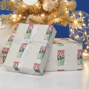 Papier Cadeau Amour, paix et joie