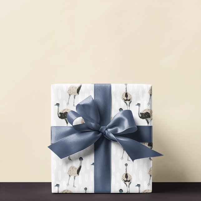 Papier Cadeau Amoureux des oiseaux d'Emus (Créateur téléchargé)