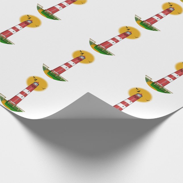 Papier Cadeau Amrum Lighthouse Allemagne (Coin)