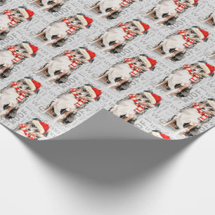 Papier Cadeau Amusant chien australien berger Noël