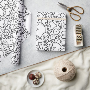 Papier Cadeau Amusant motif mammaire adulte