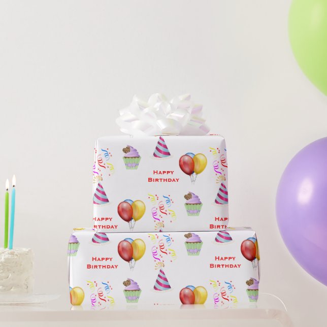 Papier Cadeau Amusants Anniversaire Motif artisanat ou cadeau (Cadeaux de fête)