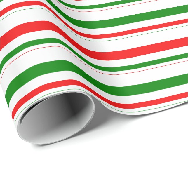 Papier Cadeau Amusants Vert, Blanc, Rouge Grandes Thématiques No (Coin rond)