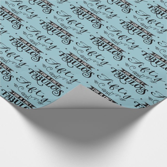 Papier Cadeau Amusement cinquante et pour un papier d'emballage (Coin)
