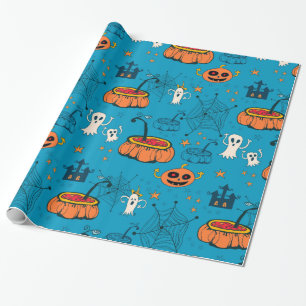 Papier Cadeau Amusement mignon Halloween Enfant-Amical